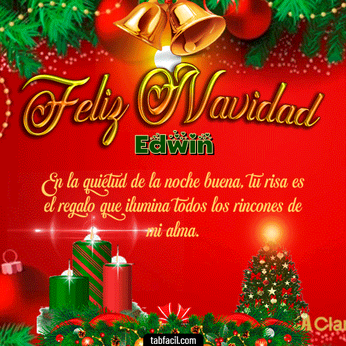 Feliz Navidad Edwin GIF