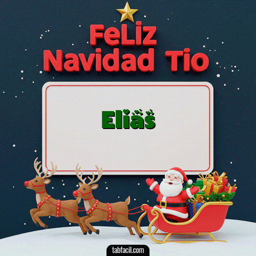 GIF de Elias - Feliz Navidad Tío