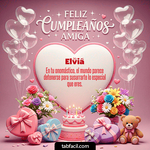 Feliz Cumpleaños Elvia GIF