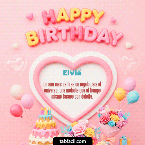 Feliz Cumpleaños Elvia GIF