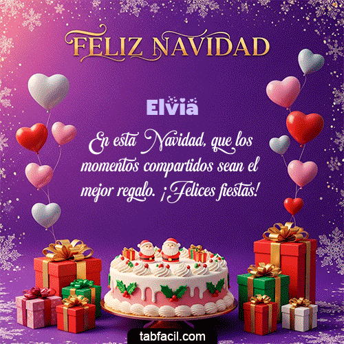 Feliz Navidad Elvia GIF