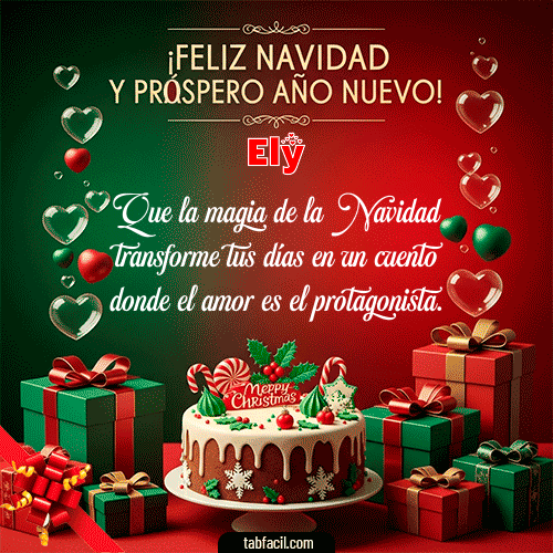 Feliz Navidad Ely GIF