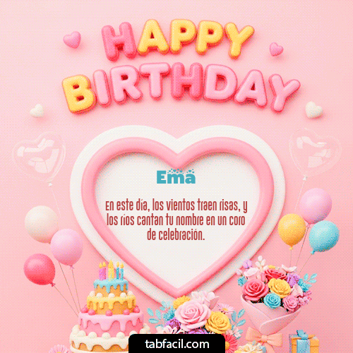 Feliz Cumpleaños Ema GIF