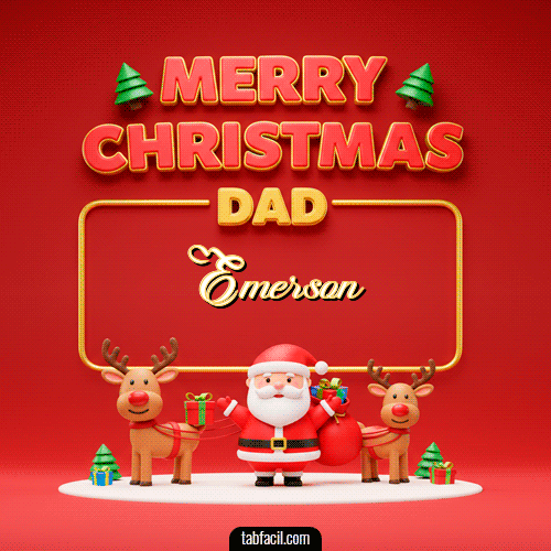 GIF de Emerson - Merry Christmas DAD