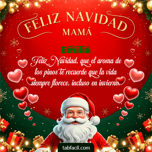 Ver GIF de Feliz Navidad Mamá GIF de Emilia - Feliz Navidad Mamá