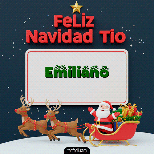 Feliz Navidad Emiliano GIF