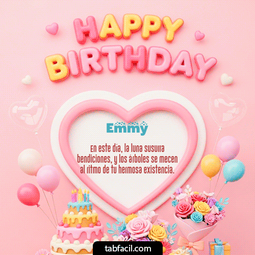 GIF Animado de Feliz Cumpleaños para Emmy - Happy Birthday Amiga