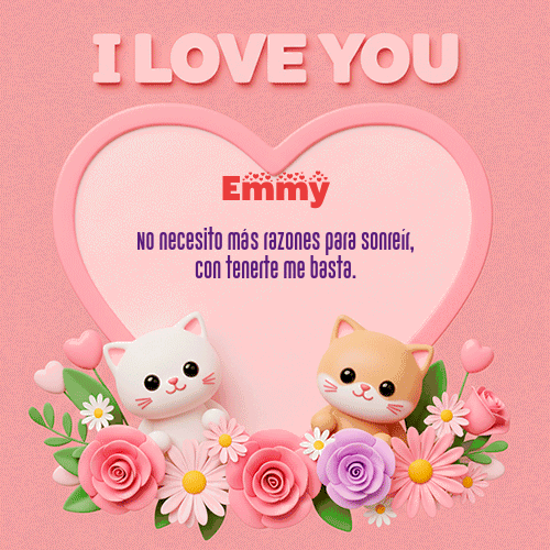GIF Animado de Feliz Dia Amor para Emmy - Te Amo!!!