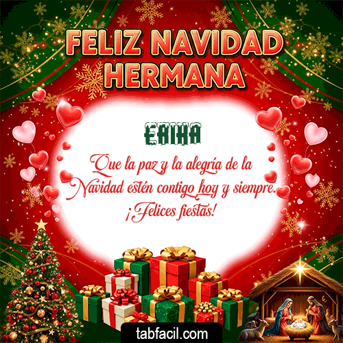 Ver GIF de Feliz Navidad Hermana GIF de Erika - Feliz Navidad Hermana