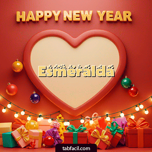 Feliz Año Nuevo Esmeralda GIF