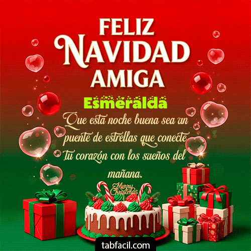 GIF de Esmeralda - Feliz Navidad Amiga
