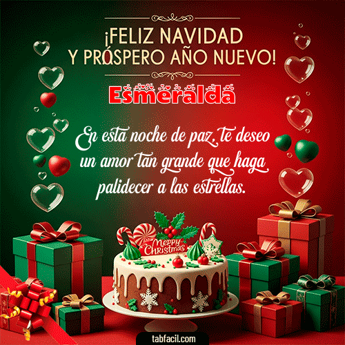 GIF de Esmeralda - Feliz Navidad y Próspero Año Nuevo