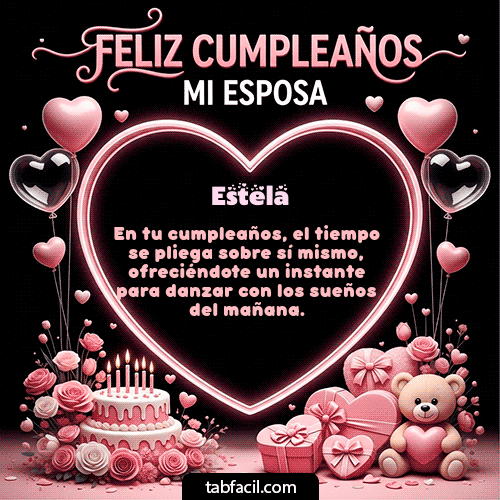 Feliz Cumpleaños Estela GIF