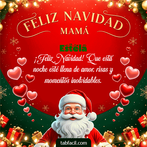 GIF de Estela - Feliz Navidad Mamá