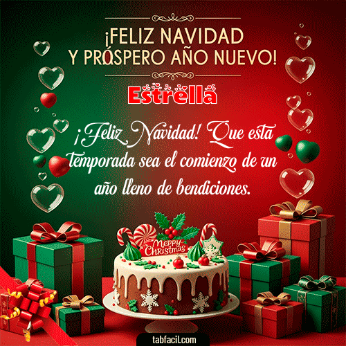 GIF de Estrella - Feliz Navidad y Próspero Año Nuevo