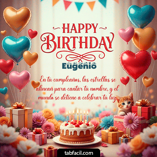 Feliz Cumpleaños Eugenio GIF