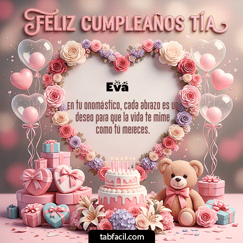 Feliz Cumpleaños Eva GIF