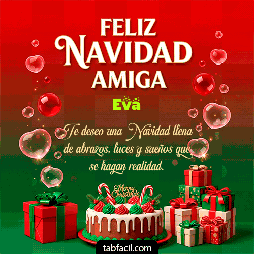 Ver GIF de Feliz Navidad Amiga GIF de Eva - Feliz Navidad Amiga