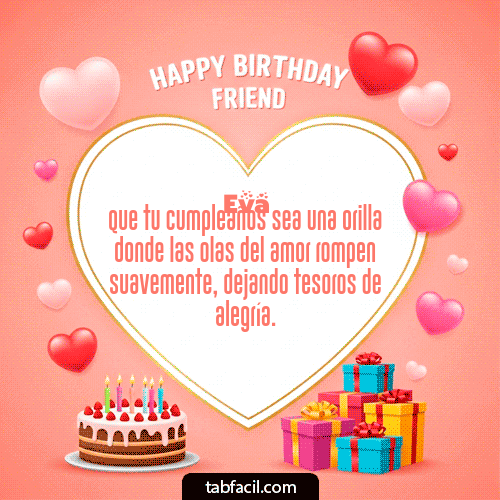 Feliz Cumpleaños Eva GIF
