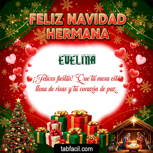 Feliz Navidad Evelina GIF
