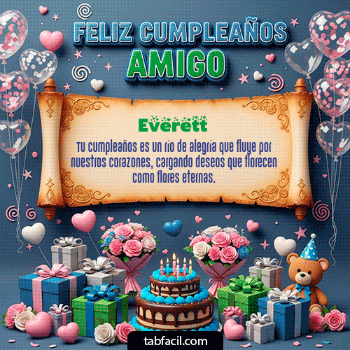 Feliz Cumpleaños Everett GIF