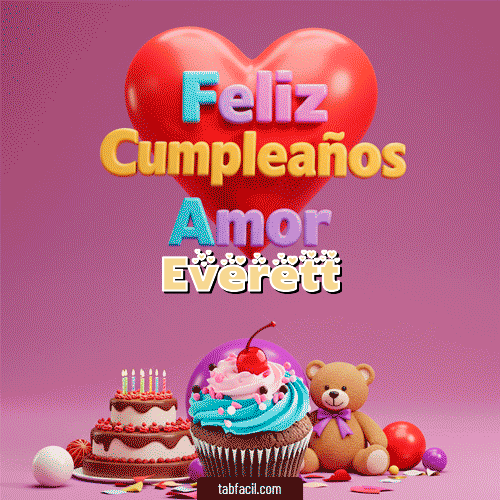 Feliz Cumpleaños Everett GIF