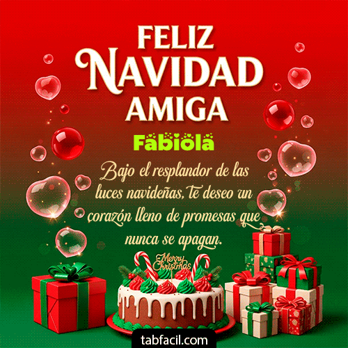 GIF de Fabiola - Feliz Navidad Amiga