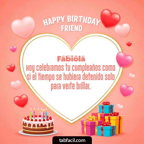 Feliz Cumpleaños Fabiola GIF