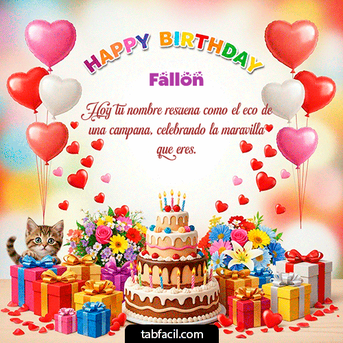 Feliz Cumpleaños Fallon GIF