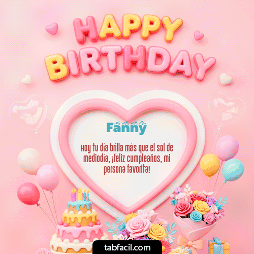 Feliz Cumpleaños Fanny GIF