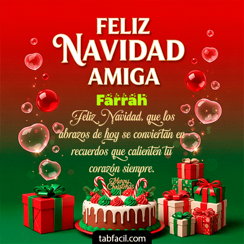 Feliz Navidad Farrah GIF