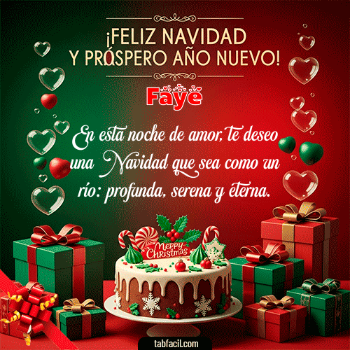 GIF de Faye - Feliz Navidad y Próspero Año Nuevo