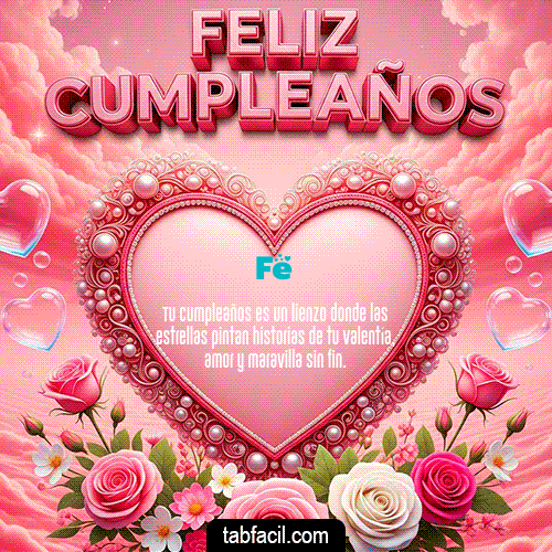 GIF Animado de Feliz Cumpleaños para Fe - 🎂 Feliz Cumpleaños