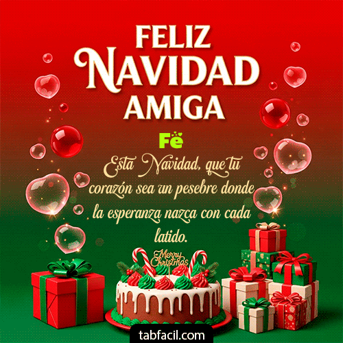 Feliz Navidad Fe GIF