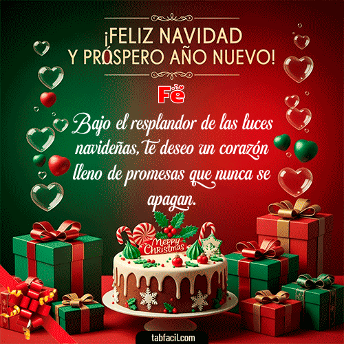 Feliz Navidad Fe GIF