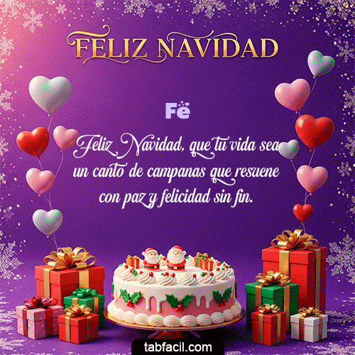 Feliz Navidad Fe GIF
