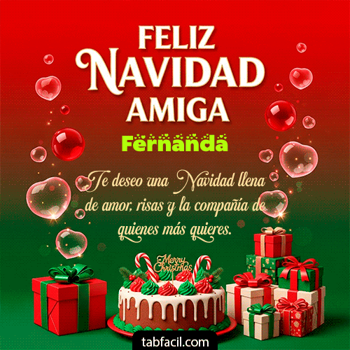 GIF de Fernanda - Feliz Navidad Amiga