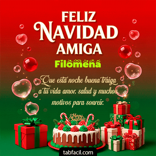 Feliz Navidad Filomena GIF