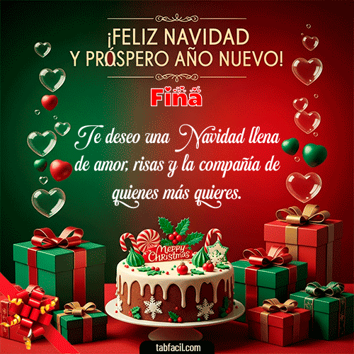GIF de Fina - Feliz Navidad y Próspero Año Nuevo