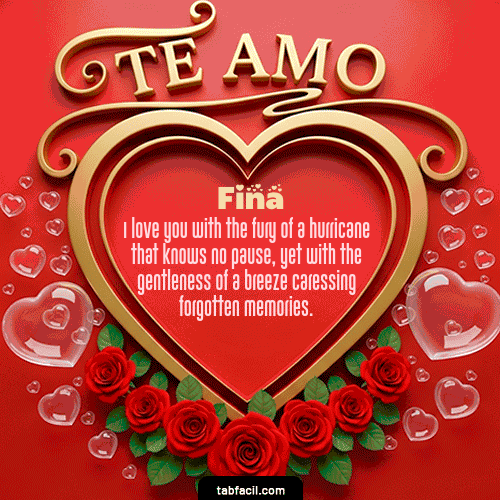 GIF de Fina - Te Amo