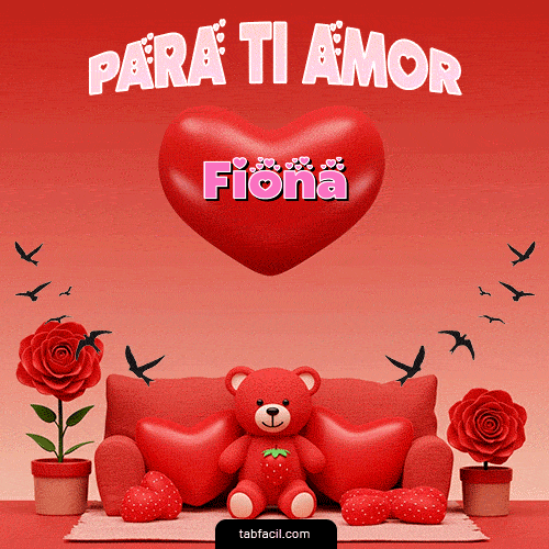 GIF Animado de Feliz Dia Amor para Fiona - Para tí amor