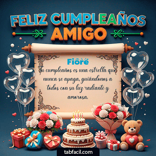 Feliz Cumpleaños Fiore GIF