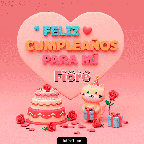 Feliz Cumpleaños Fiore GIF