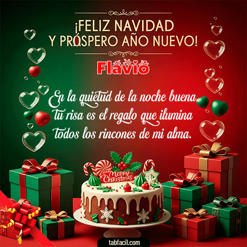 GIF de Flavio - Feliz Navidad y Próspero Año Nuevo