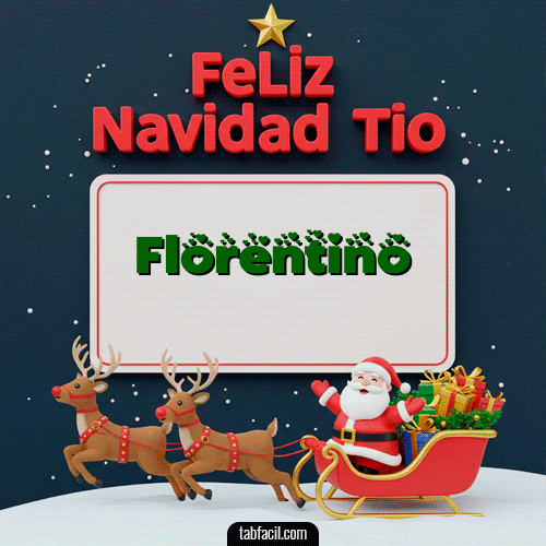 GIF Animado de Feliz Navidad para Florentino - Feliz Navidad Tío