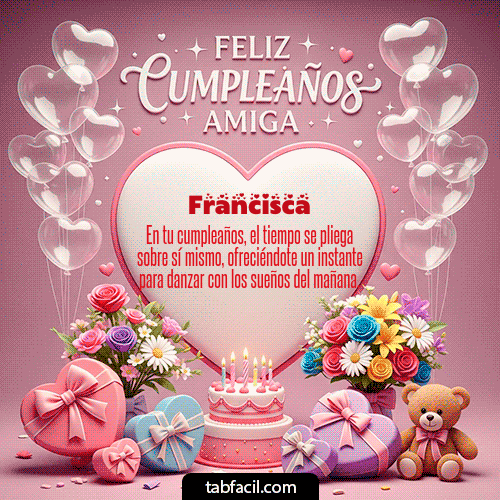 Feliz Cumpleaños Francisca GIF