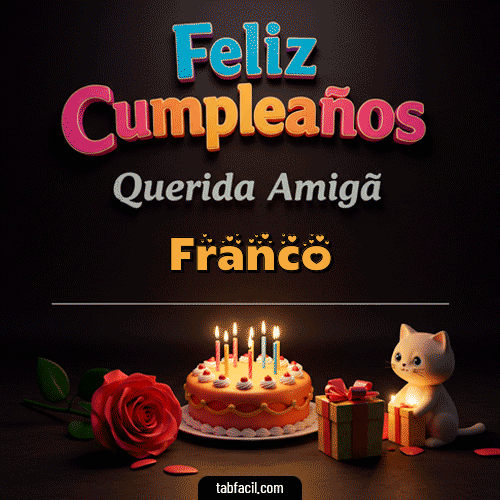 Feliz Cumpleaños Franco GIF