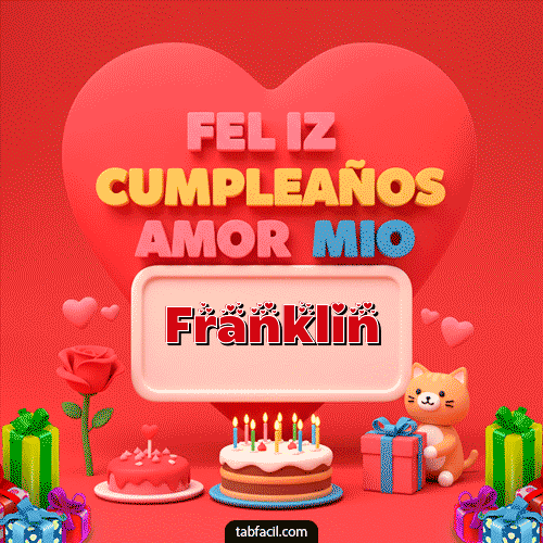Ver GIF de 💖 Feliz Cumpleaños Amor Mio GIF de Franklin - 💖 Feliz Cumpleaños Amor Mio