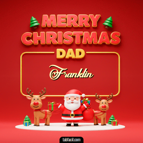 GIF de Franklin - Merry Christmas DAD