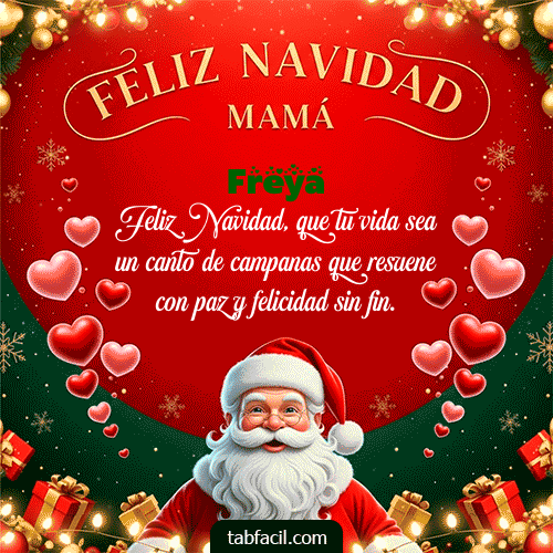 GIF Animado de Feliz Navidad para Freya - Feliz Navidad Mamá